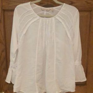 Soft surrounding white cotton tunic